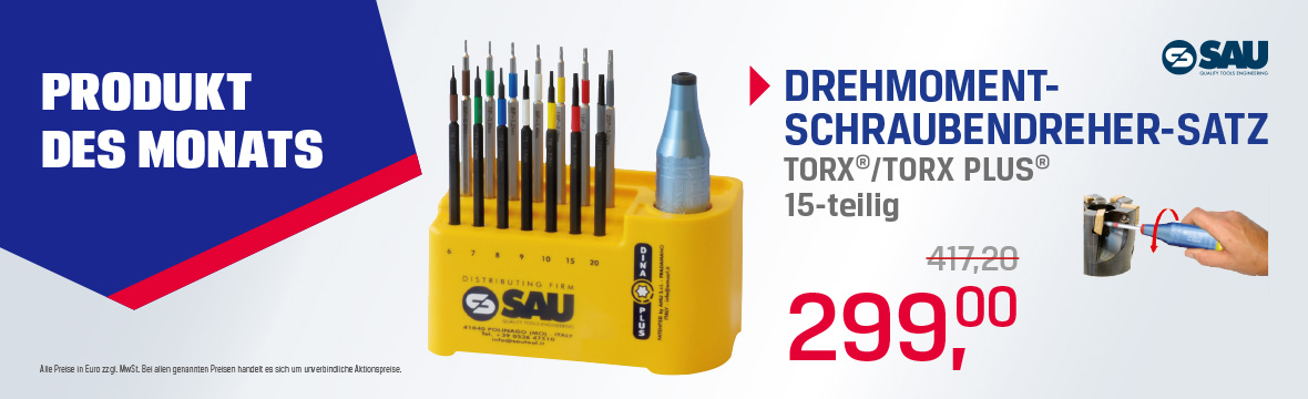 Drehmomentschraubendreher, Sau, Produkt des Monats, Dezember